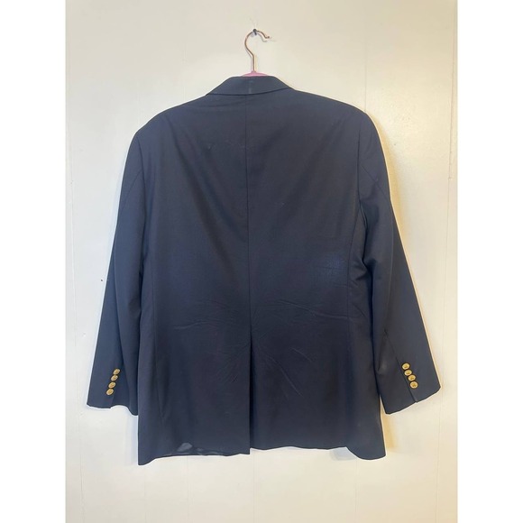 Brooks Brothers 346 Mens Navy Blazer Sport Coat Jacket 40S Gold Buttons READ - Picture 2 of 5